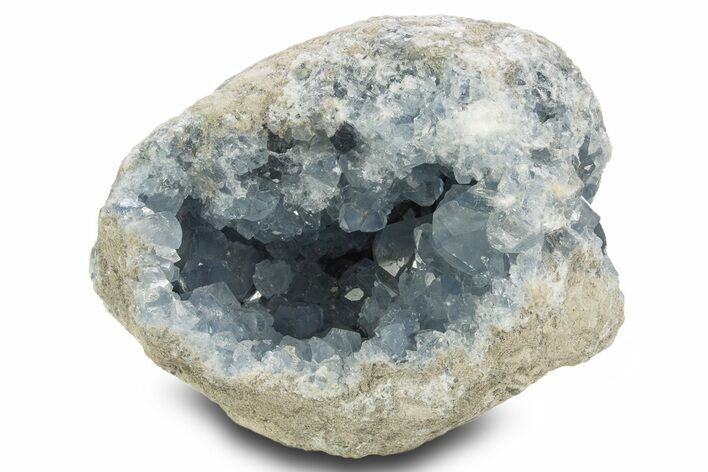 Crystal Filled Celestine (Celestite) Geode - Madagascar #333878